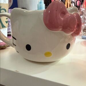 Hello Kitty White Ceramic Mug with Pink Accent